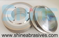 Flat Shaped Glass Metal Bond Grinding Wheels Straight Edge Round Machine
