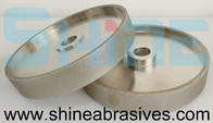 120Grit Electroplated Cbn Diamond Grinding Wheel On Lapidary Grinding Machine