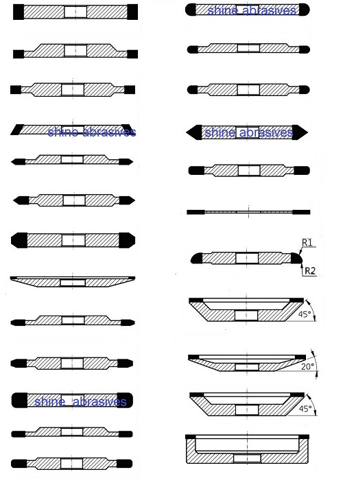 5 Inch 125mm Diamond Carbide Grinding Wheels For Lathe Tools