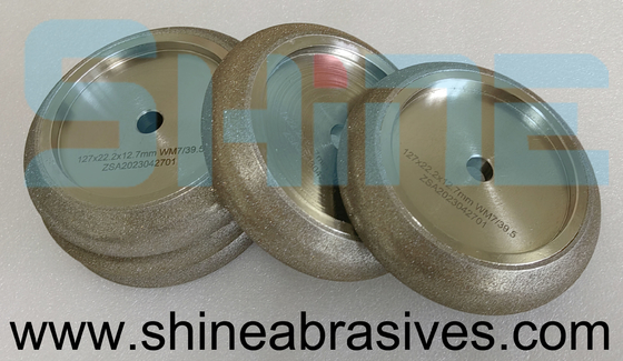 5'' 7 / 39.5 Electroplated Cbn Grinding Wheel For Band Saw Blade Sharpening