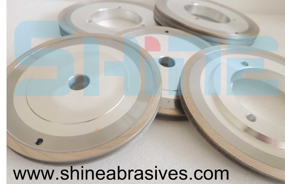 Flat Shaped Glass Metal Bond Grinding Wheels Straight Edge Round Machine