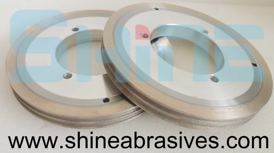 Flat Shaped Glass Metal Bond Grinding Wheels Straight Edge Round Machine