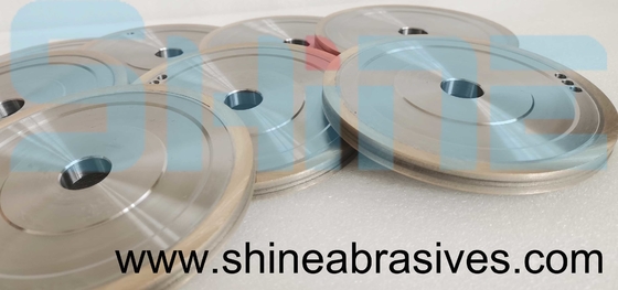 Flat Shaped Glass Metal Bond Grinding Wheels Straight Edge Round Machine