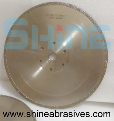 Double Sided Coated Electroplated Diamond Wheels 16inch With Flange