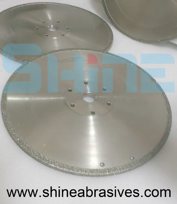 Double Sided Coated Electroplated Diamond Wheels 16inch With Flange