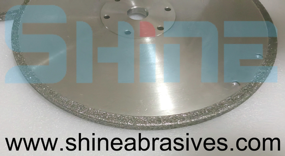 Electroplated Diamond Saw Blade Sharpening Disc Double Side Triangle Shape For Marble Ceramic