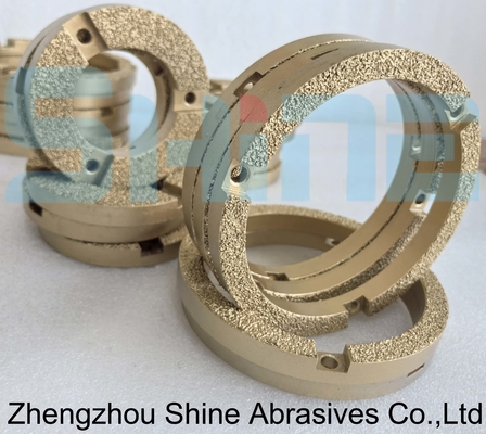 D100 Brazed Diamond Grinding Wheel For Marble Edging Edge Profile