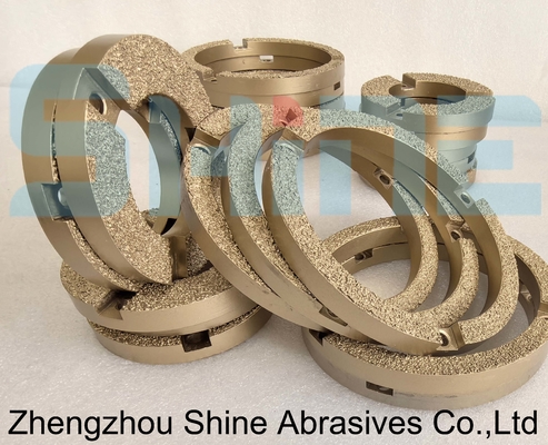 D100 Brazed Diamond Grinding Wheel For Marble Edging Edge Profile