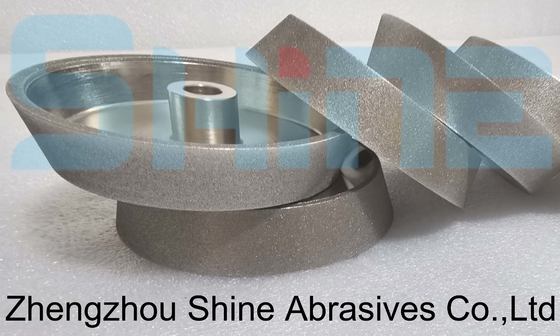 Electroplated Single Bevel diamond Grinding Wheel Edge Profile Polishing