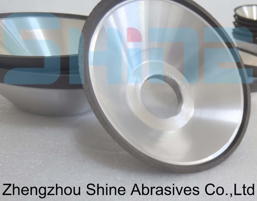 11V9 Bowl Shape Resin Bond Diamond / CBN Grinding Wheel Stainless Steel