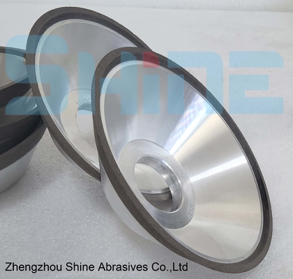 11V9 Bowl Shape Resin Bond Diamond / CBN Grinding Wheel Stainless Steel
