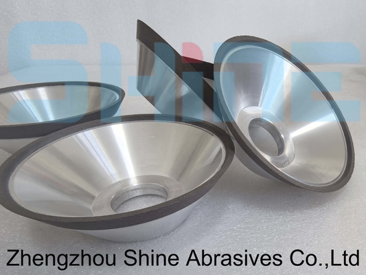 11V9 Bowl Shape Resin Bond Diamond / CBN Grinding Wheel Stainless Steel