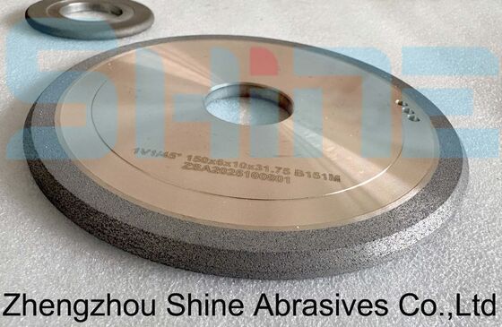 Resin Bond CBN Grinding Wheel 1A1 Type 150mm Diameter Size for HSS Sharpening High Efficiency Extended Service Life