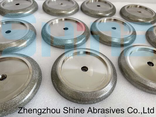 127mm 5 Inch Electroplated CBN Band Saw Sharpening Wheel Tooth Profile Customized Per Blade Drawing