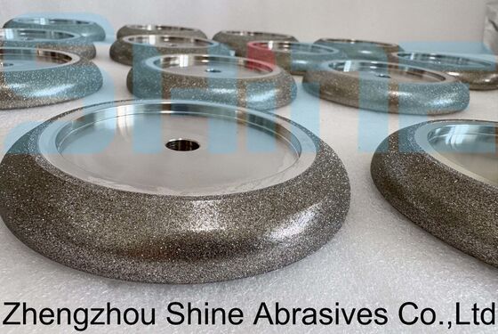 127mm 5 Inch Electroplated CBN Band Saw Sharpening Wheel Tooth Profile Customized Per Blade Drawing