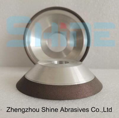11V9 Resin Bond Diamond Taper Cup Grinding Wheel 100mm Grit 100 For PCD PCBN Inserts