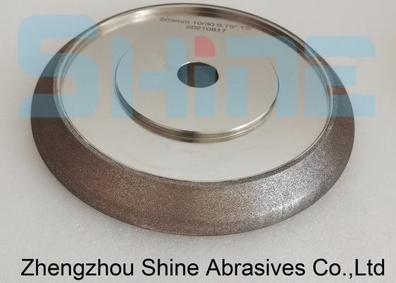 203mm CBN Sharpening Wheel Electroplated Bond WM10/30 Profile
