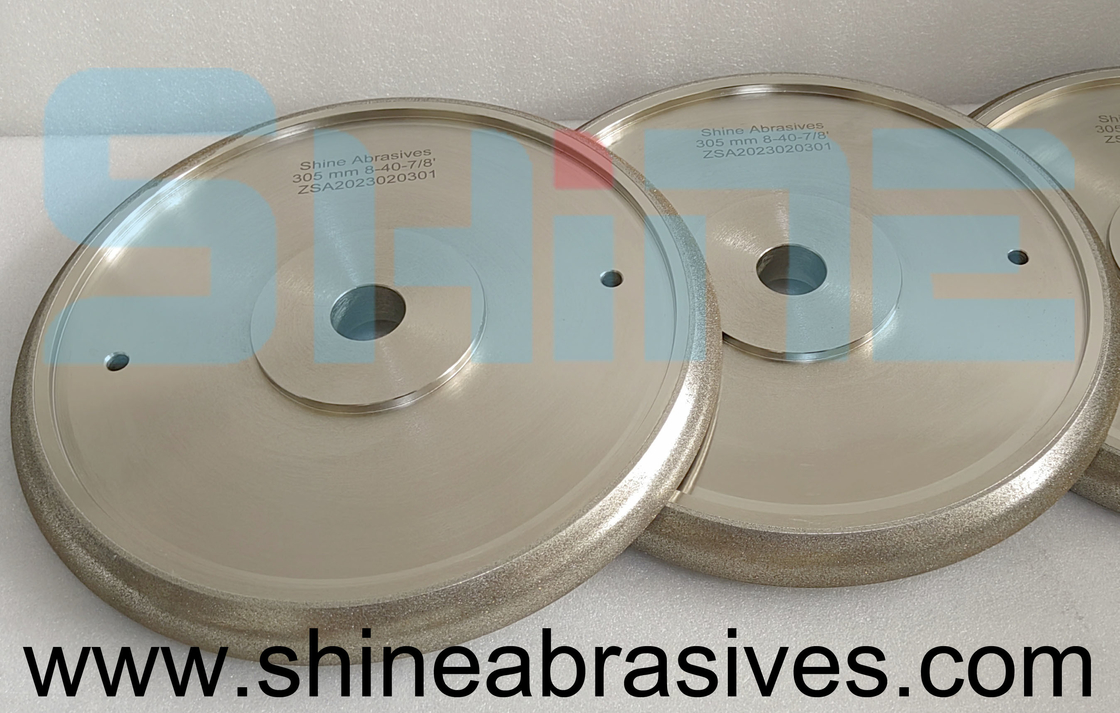 305mm 1A1 CBN Grinding Wheels Electroplated Diamond Tools For Band Saw Blades