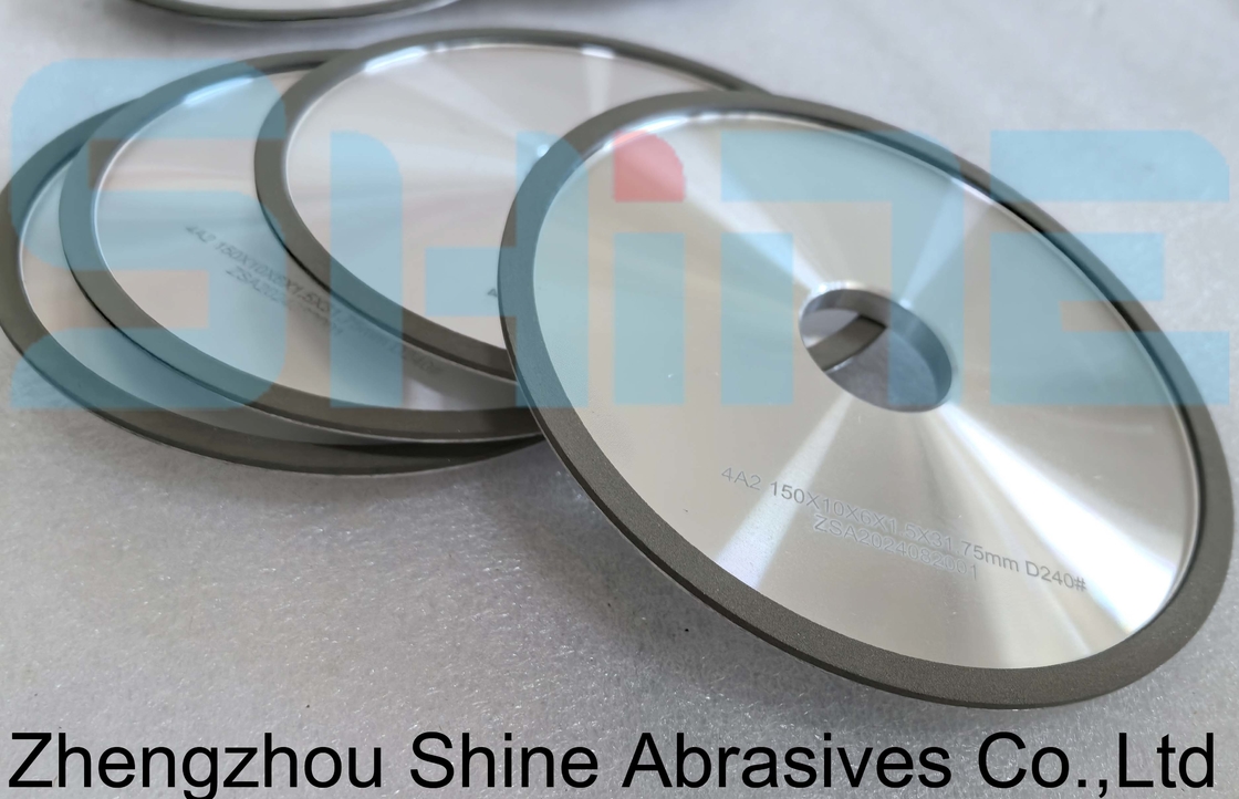 ODM 150 Mm 4A2 Resin Bond Wheel D240 Grit For Carbide Circle Saws