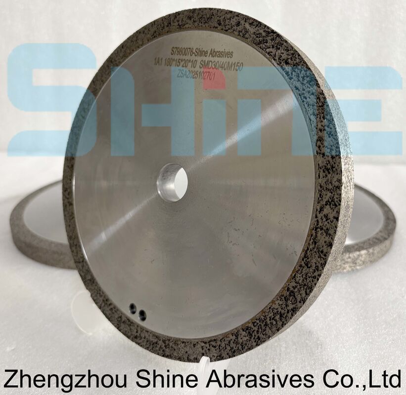 14F1 Electroplated Diamond Grinding Wheel 150mm D91 Sharp Protruding Grain Low Cutting Resistance Stable Processing