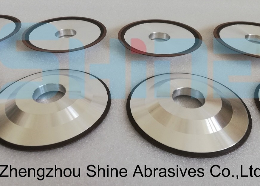 4V2 Dish Resin Bond Diamond Wheels For Carbide Saws Face Grinding