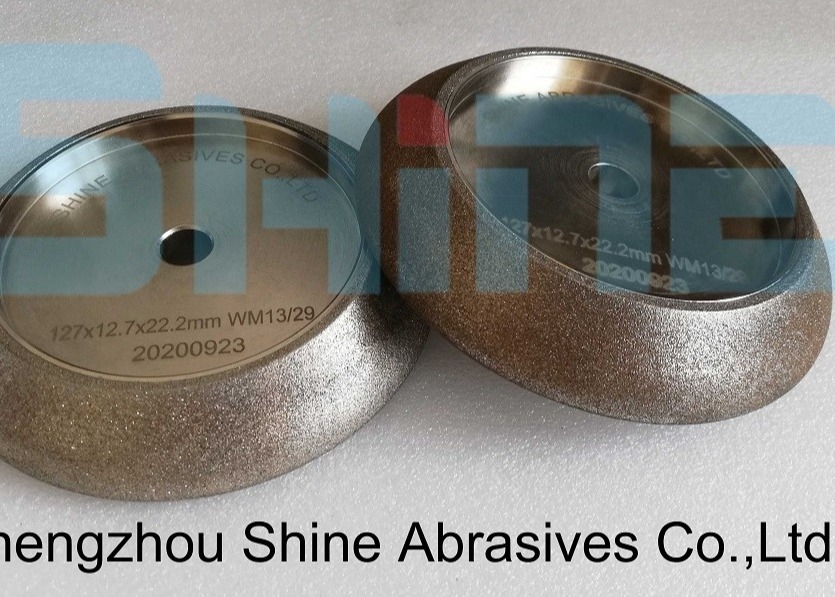 ISO 1.6kg/PC Electroplated Grinding Wheels WM13/29 Profile