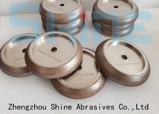 127x22.2x12.7mm Electroplated CBN Sharpening Wheel For Band Saws